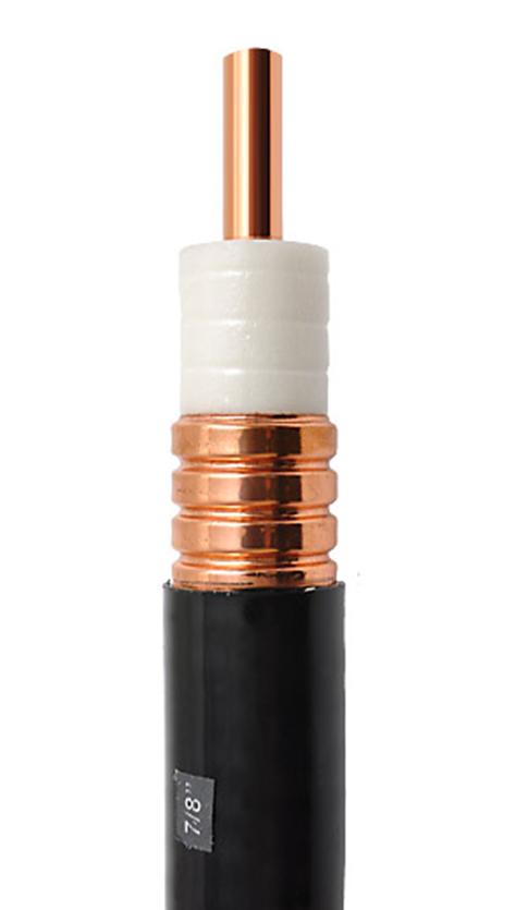 Cable coaxial RF de tubo de cobre corrugado anular de 7/8" 0