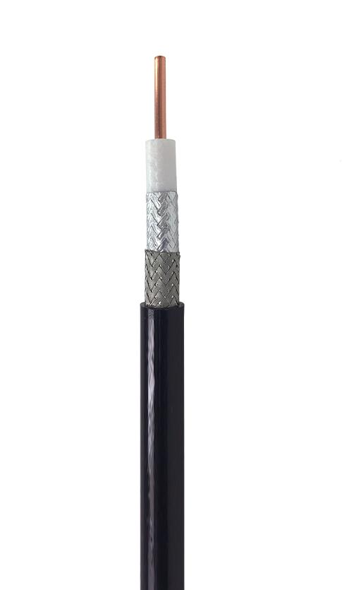 Cable de aluminio revestido de cobre serie 500 de baja pérdida con cable coaxial diel de espuma superflexible trenzado de 50 ohmios 0