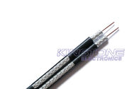 Dual RG6 Coaxial Cable with 18 AWG CCS 60% AL Braid for Satellite Installations
