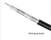 Plenum CMP Rated RG59 Coaxial Cable 20 AWG CCS 60% AL Braid 75 Ohm Drop Cable