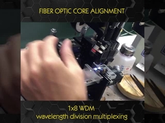 Multiplexor de la división de la longitud de onda del WDM de la alineación 1x8 de la base de la fibra óptica