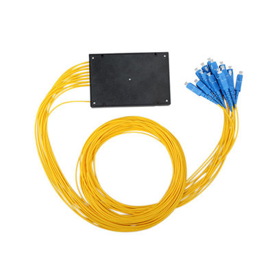 1×16 PLC Optical Splitter ABS Box Type with SC Connector for FTTH and PON Networks