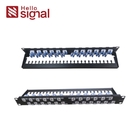 UTP CAT6A Unshielded Patch Panel Cat6 Tool free 24 Port 1U Unshielded UTP RJ45 network Patch Panel Removable