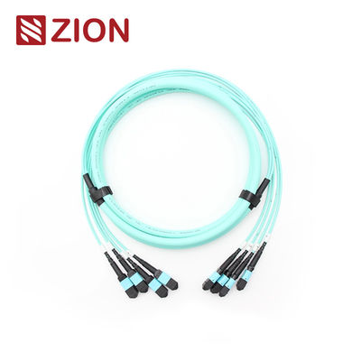 48F (4x12) MPO OM3 High-Density Fiber Optic Trunk Cable for Data Centers