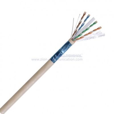 F/UTP CAT6 Cable with 23 AWG Solid Bare Copper and PVC CM Jacket for Enhanced Foil Shield Protection