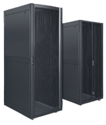 42U Capacity Server Rack Cabinet with SPCC Cold Rolled Steel and Curved Mesh Front Door for Data Centers