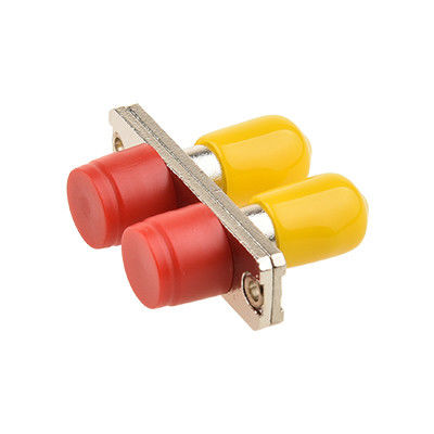 FC-ST DX Hybrid Fiber Optic Adapter with Ceramic or Metal Sleeve for Wide Operating Temperature and Low Insertion Loss