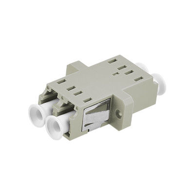LC MM DX One-piece Fiber Optic Adapter with Flange - ≤ 0.2dB Alternating Loss, Ceramic or Metal Sleeve, Wide Operating Temperature