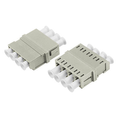 LC MM QUAD Asymmetric Welding Fiber Optic Adapter with ≤ 0.2dB Alternating Loss and Ceramic or Metal Sleeve for Wide Temperature Range