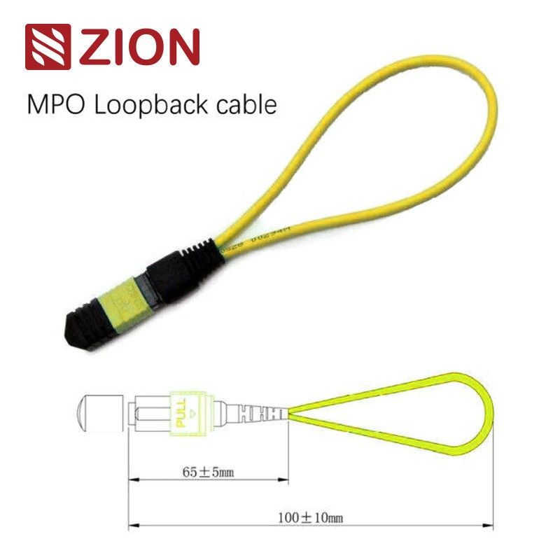 12 Fibers MPO Singlemode Fiber Optic Loopback Module for 40/100G Network Testing