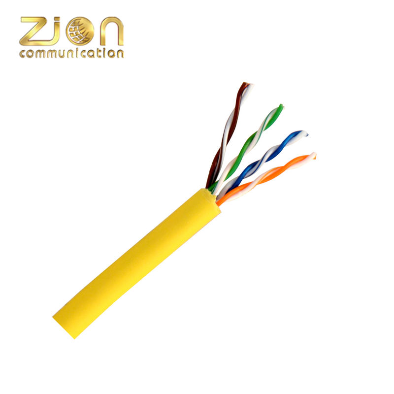 U/UTP CAT5e Network Cable with LSZH Jacket Solid Bare Copper Conductor and CPR Certified for Indoor Use