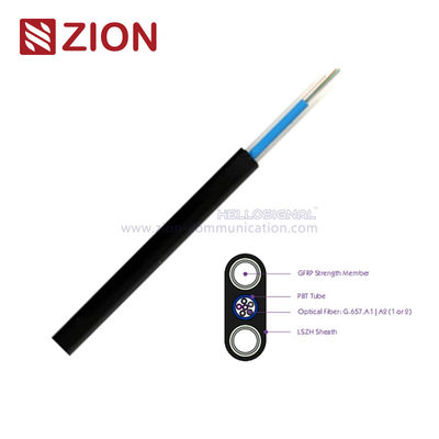 Tubo central plano óptico 3.0x6.0 LSZH del cable de descenso de FDC FTTH
