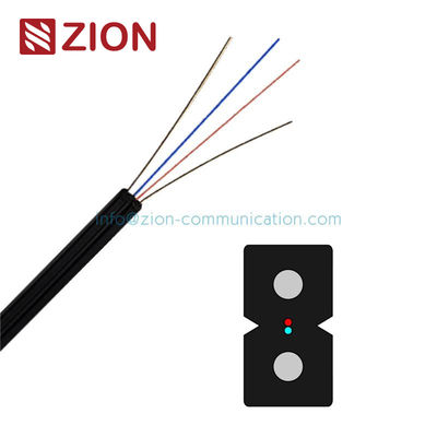 1 cable de descenso óptico de la base G657A Gjxh Gjxfh Ftth de la base 2 con la chaqueta de Lszh