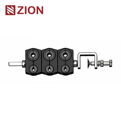 Abrazadera para cable de alimentación fácil de 6 vías para cables de 3x(4.8–7)+3x(10–15)mm