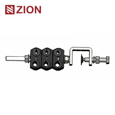 Abrazadera de cable de alimentación de acero inoxidable 304, 6 vías, accesorios de cable ADSS
